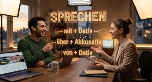 حروف اضافه sprechen در آلمانی